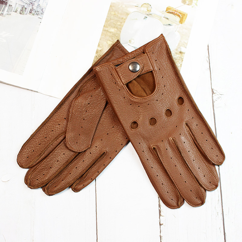 Leather Driving Glove - Sarung tangan kulit rusa untuk pria,