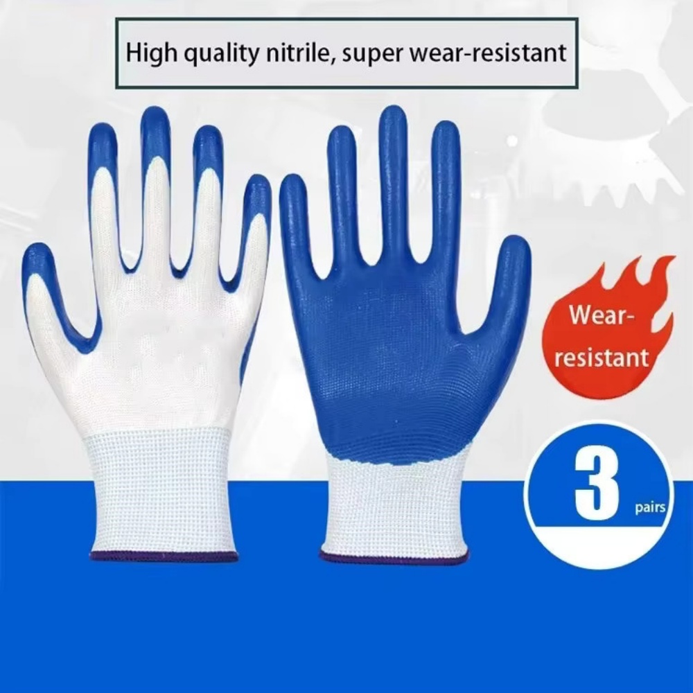 3 Pasang Sarung Tangan Nitril  - Nitrile Mechanic Glove ulasan dan harga