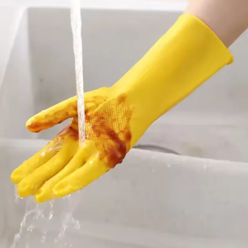 1-10 Buah Sarung Tangan Pekerj - Rubber Glove Cleaning ulasan dan harga